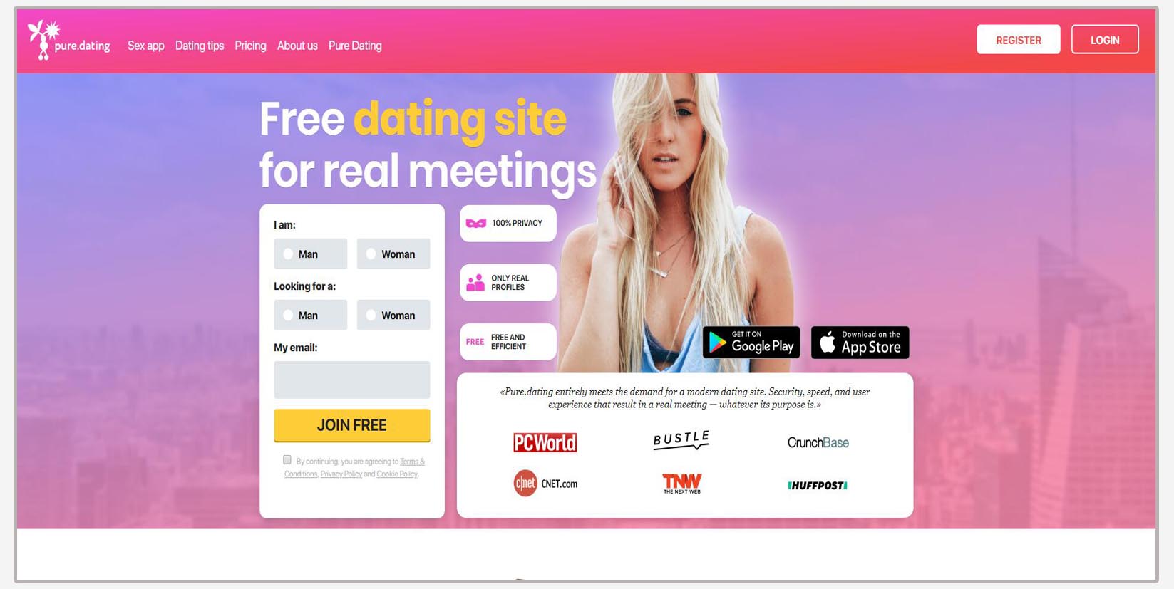 pure dating website